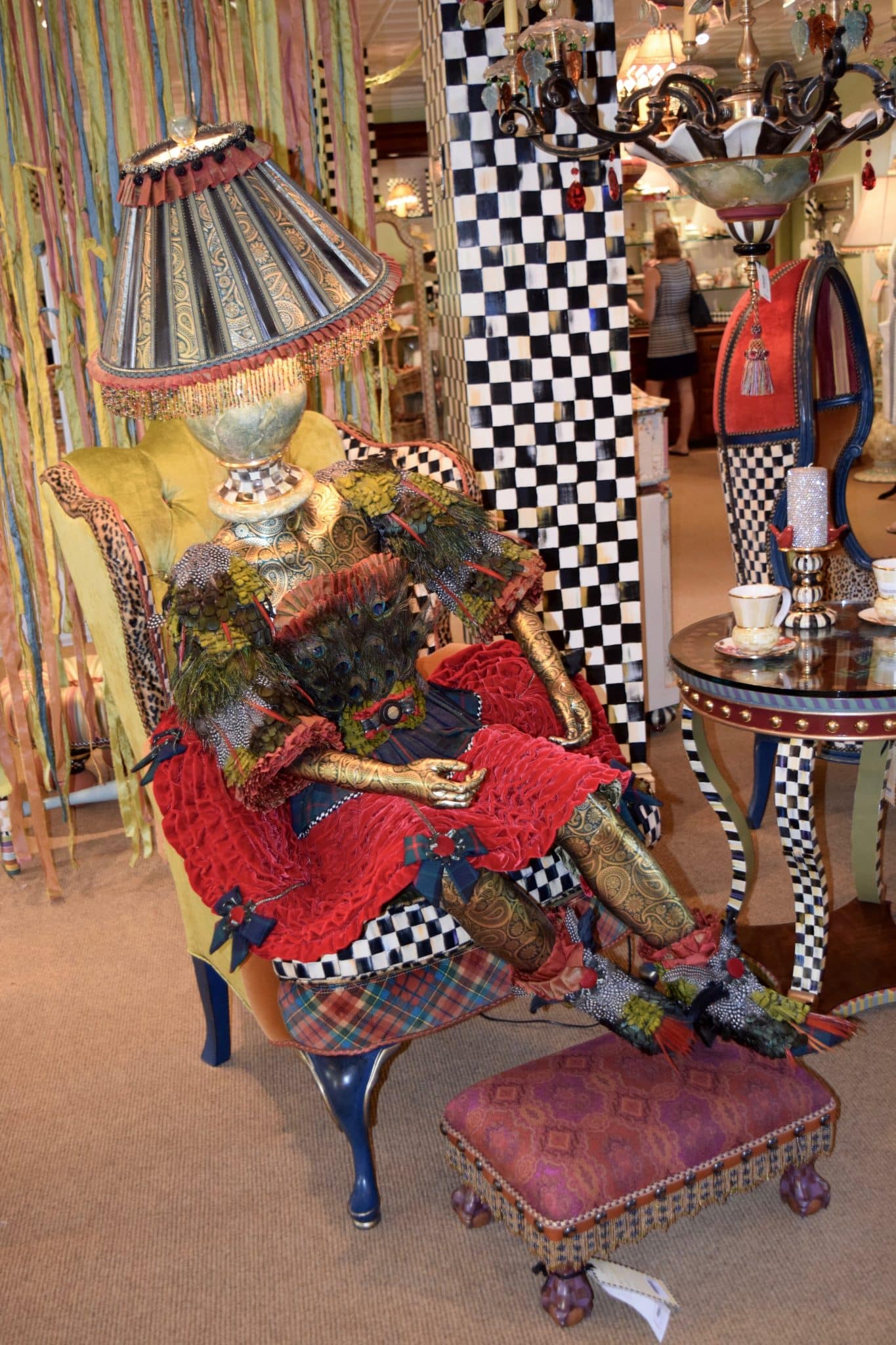 Mackenzie Childs Display The Open Suitcase Mackenzie Childs Display