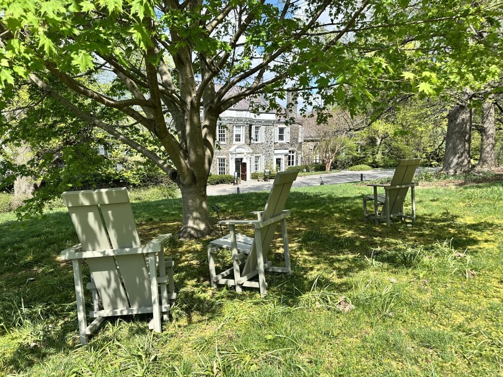 Wave Hill historic house at the garden in Riverdale, north of NYC